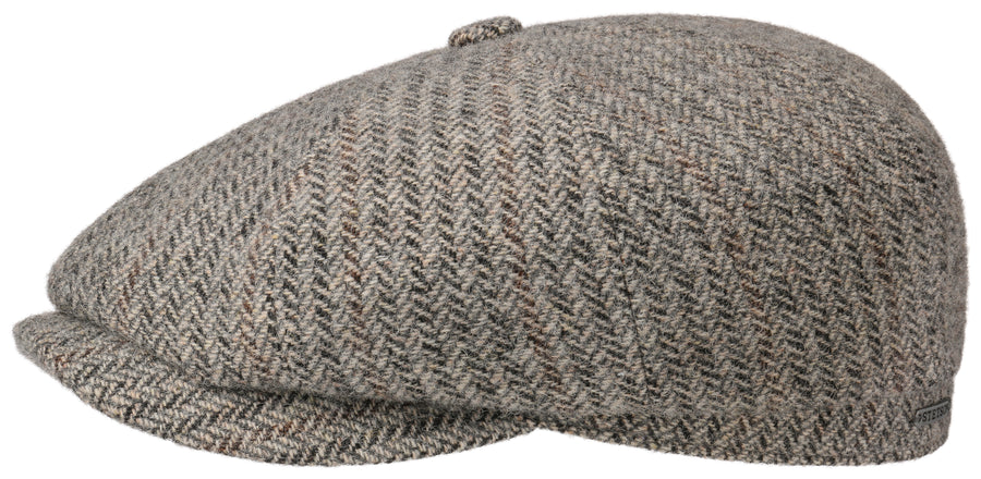 Stetson Hatteras Herringbone Wool Flatcap-Stetson-hutwelt