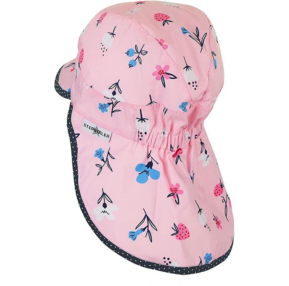 Sterntaler Schirmmütze mit Nackenschutz rosa-hutwelt